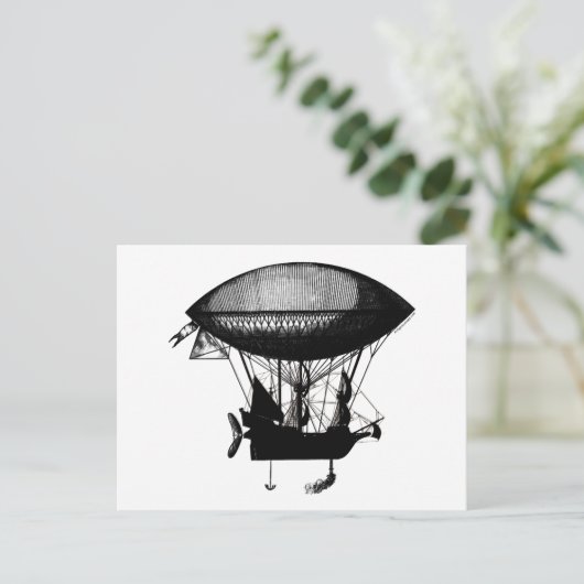 Steampunk Postkarte (Stehend Vorderseite)