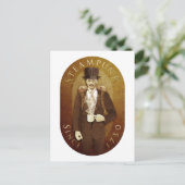 STEAMPUNK POSTKARTE (Stehend Vorderseite)