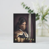 Steampunk-Postkarte Postkarte (Stehend Vorderseite)