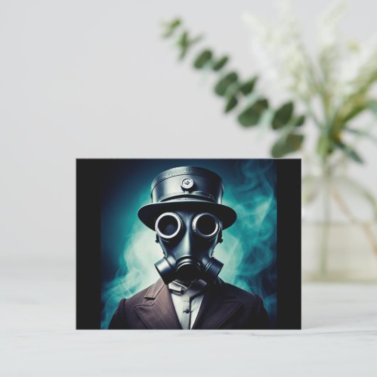 Steampunk-Postkarte Postkarte (Stehend Vorderseite)