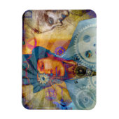 Steampunk Psychedelic Gear Magnet (Vertikal)