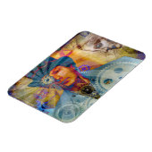 Steampunk Psychedelic Gear Magnet (Linke Seite)