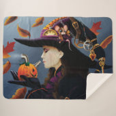 Steampunk Pumpkin Hexe Sherpadecke (Vorderseite (Horizontal))