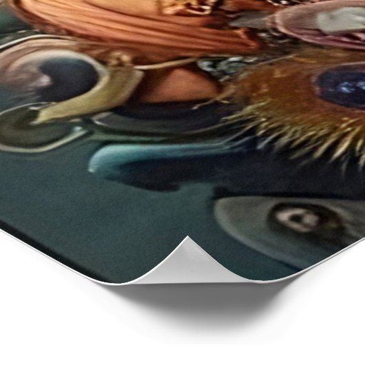 Steampunk Queen Art Poster (Ecke)