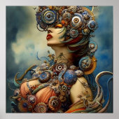Steampunk Queen Art Poster (Vorne)