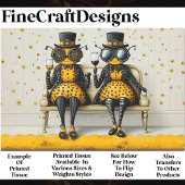 Steampunk Queen Bees + Wine AM7 Decoupage Seidenpapier