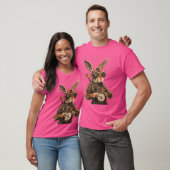 Steampunk Rabbit Fantasy Art T-Shirt (Unisex)