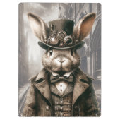 Steampunk Rabbit in London Klemmbrett (Rückseite)