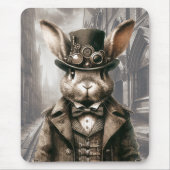 Steampunk Rabbit in London Mousepad (Vorne)