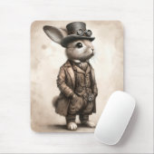 Steampunk Rabbit Mouse Pad Mousepad (Mit Mouse)