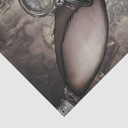 Steampunk Rabbit Seidenpapier (Detail)