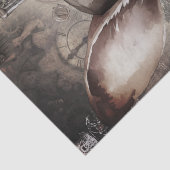 Steampunk Rabbit Seidenpapier (Detail)