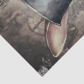 Steampunk Rabbit Seidenpapier (Detail)