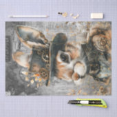 Steampunk Rabbit Seidenpapier (Handwerk)