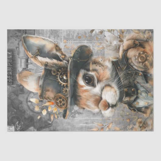 Steampunk Rabbit Seidenpapier (Vorderseite)