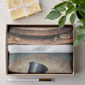 Steampunk-Rabe-Decoupage Seidenpapier (Geschenk)
