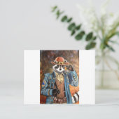 Steampunk Raccoon Postkarte (Stehend Vorderseite)