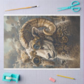 Steampunk Ram Horns Decoupage Seidenpapier (Basteln)