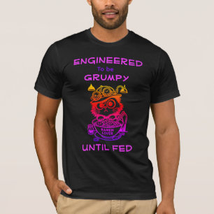 Steampunk-Ramen-Katze Lustiges Anime-Männer-T-Shir T-Shirt