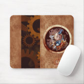 Steampunk Raum-Schimpanse-Mausunterlage Mousepad (Mit Mouse)