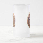 Steampunk Raum-Schimpanse-Öffnungs-Tasse Mattglas Bierglas (Mittel)