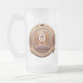 Steampunk Raum-Schimpanse-Öffnungs-Tasse Mattglas Bierglas (Links)