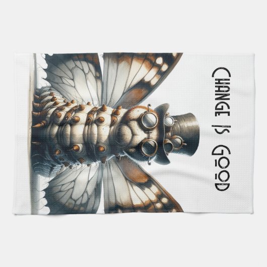 Steampunk-Raupe Geschirrtuch (Horizontal)