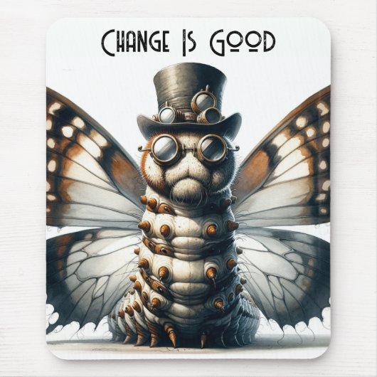 Steampunk-Raupe Mousepad (Vorne)