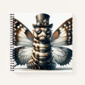 Steampunk Raupe SpiralNotebook Notizblock (Vorderseite)