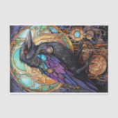 Steampunk Raven 3 Decoupage Paper Seidenpapier (Vorderseite)