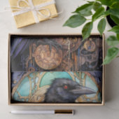 Steampunk Raven 3 Decoupage Paper Seidenpapier (Geschenk)