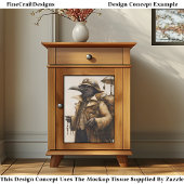 Steampunk Raven Explorer Adventurer EG7L Decoupage Seidenpapier