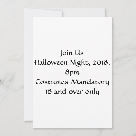 Steampunk Raven Halloween Einladung (Rückseite)