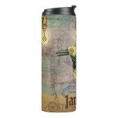 Steampunk Raven Personalisiert Thermosbecher (Nach links gedreht)
