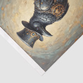 Steampunk raven with top hat and skull -  seidenpapier (Ausschnitt)