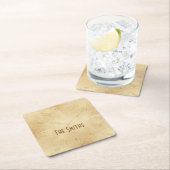 Steampunk Rechteckiger Pappuntersetzer (Vor Ort)