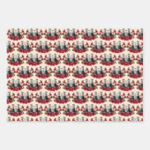 Steampunk Red Binoculars Schreibwriter Hat Weihnac Geschenkpapier Set (Vorderseite 3)