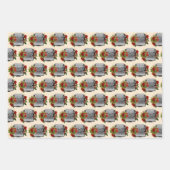 Steampunk Red Binoculars Schreibwriter Hat Weihnac Geschenkpapier Set (Vorderseite 2)