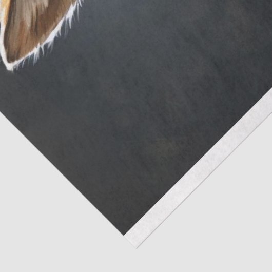 Steampunk Red Fox Uniform Decoupage Seidenpapier (Ausschnitt)