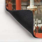 Steampunk - Red pipe headache Mousepad (Ecke)
