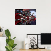 Steampunk Red Poster (Heimbüro)