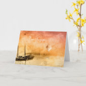 Steampunk Reise-Zitat-Gruß-Karte Karte (Gelbe Blume)