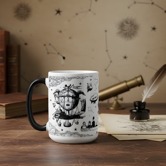 Steampunk-Reisemug Verwandlungstasse