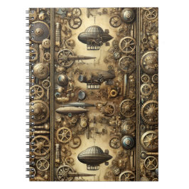 Steampunk Retro-Futuristic Notizblock