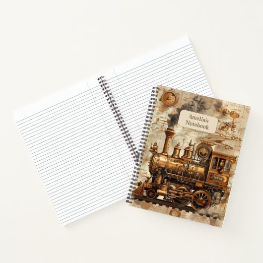 Steampunk-Retro-Notebook Notizblock (Innenseite)
