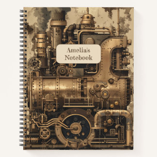 Steampunk Retro Notizblock