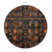 Steampunk Riveted Metal Dartboard Dartscheibe (vorne)