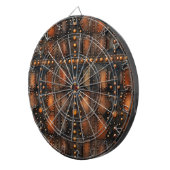 Steampunk Riveted Metal Dartboard Dartscheibe (Vorderseite rechts)