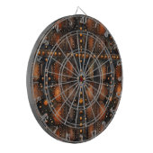 Steampunk Riveted Metal Dartboard Dartscheibe (Vorderseite Links)