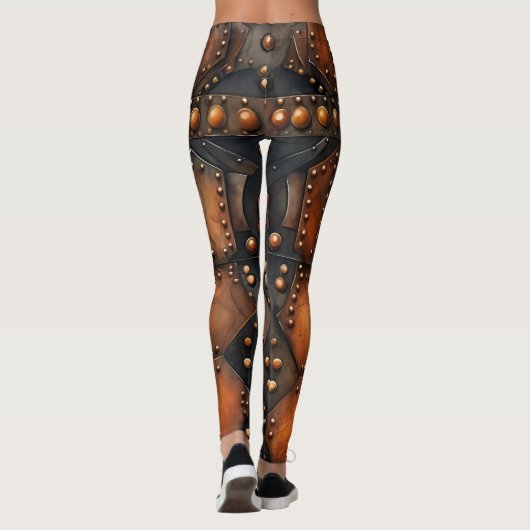 Steampunk-Riveted Metal-Leggings Leggings (Rückseite)